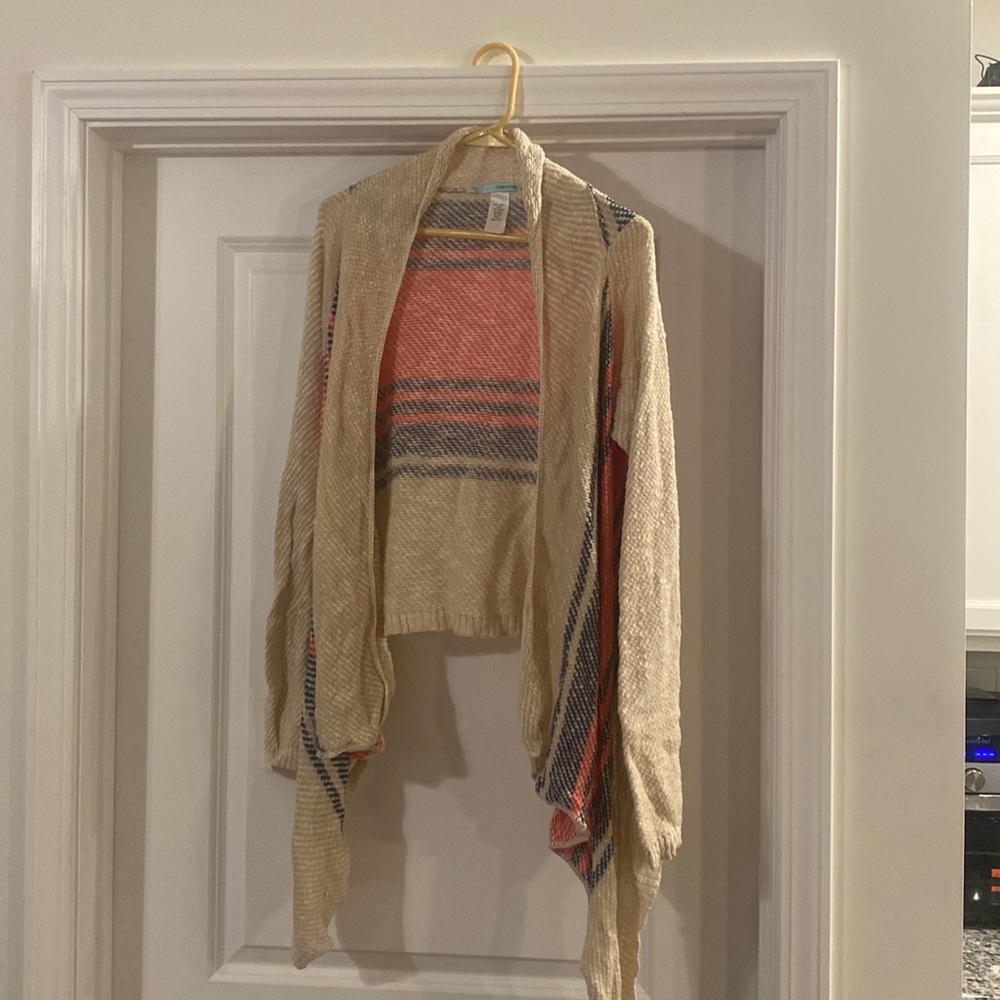 Maurices waterfall open cardigan size L